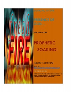 Prophetic Prayer January 17th 2015